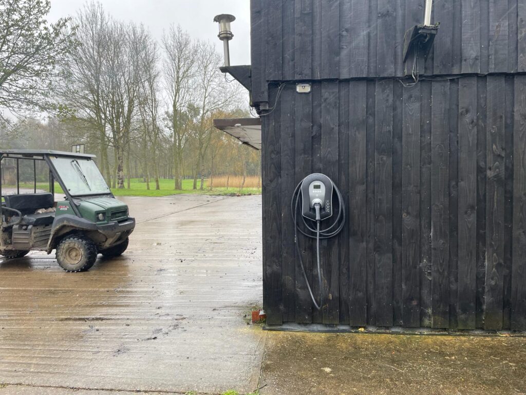 Zappi EV charger installation in commercial premises