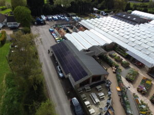 Installation of a Bespoke Solar PV System to a Garden Centre in Barby, Northamptonshire