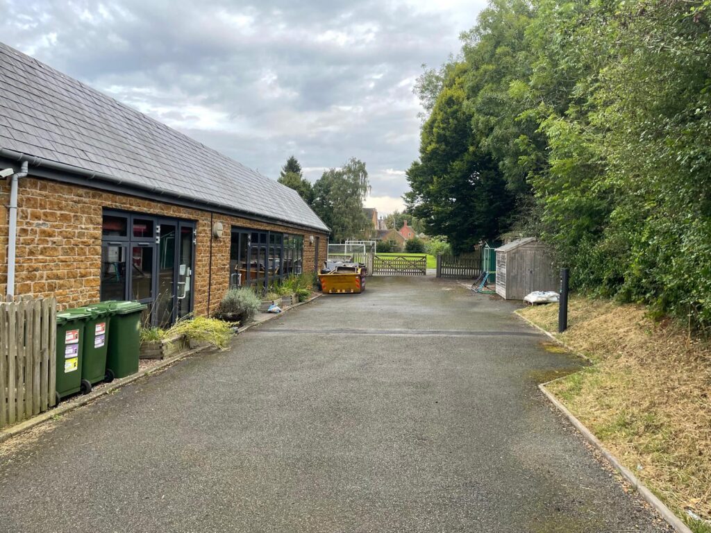 Business premises with EV chargers