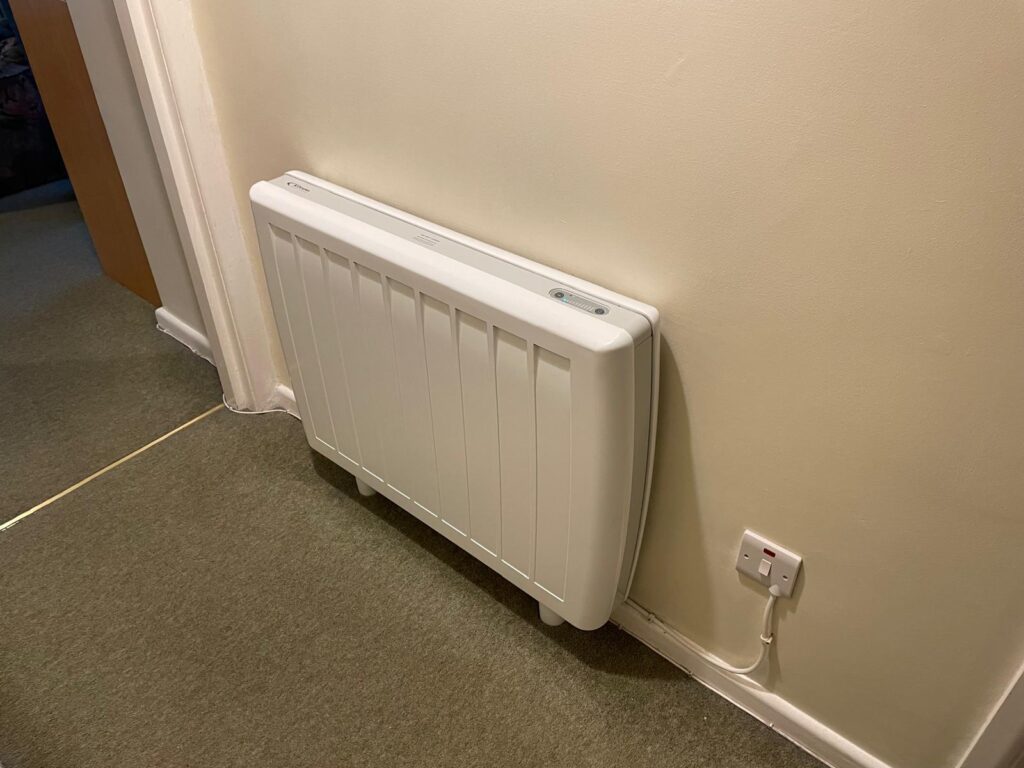 Dimplex Quantum smart electric heater in Cheltenham home