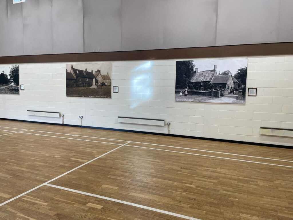 Professional electric heating installation in a sports hall