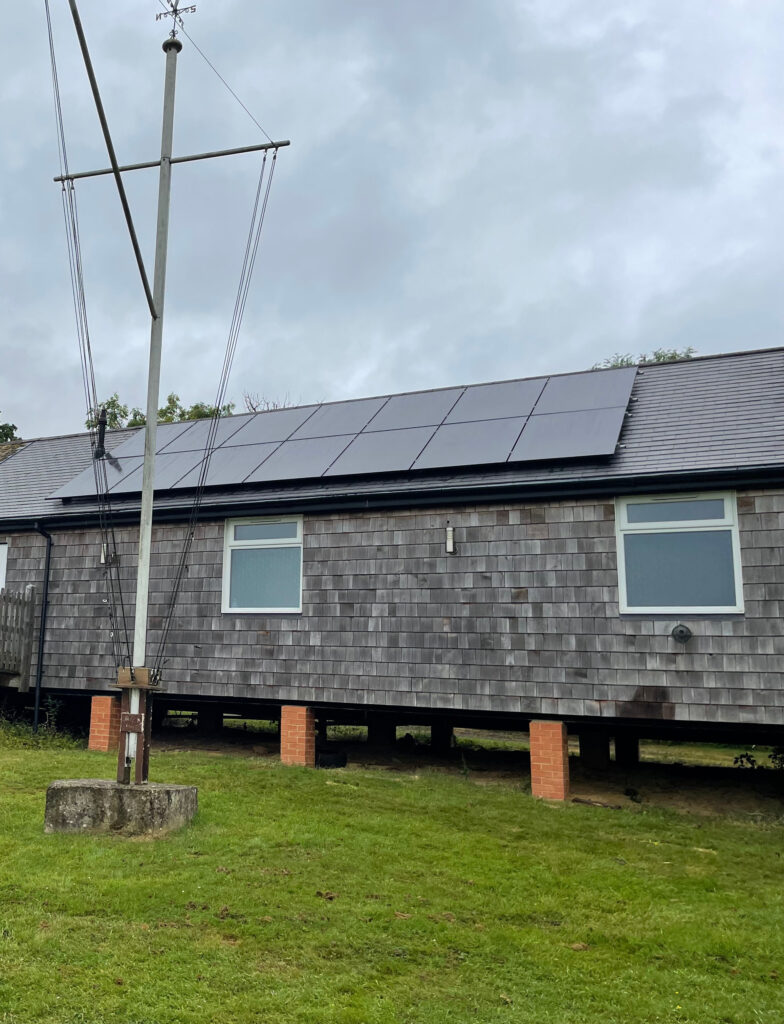 Solar PV system installed at Banbury Sailing Club in Oxfordshire